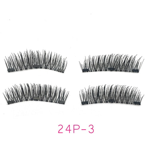 4pcs/pair 3 Magnetic Eyelashes