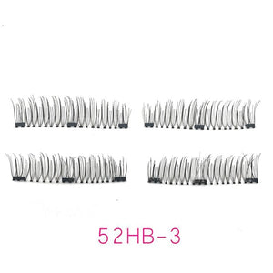 4pcs/pair 3 Magnetic Eyelashes