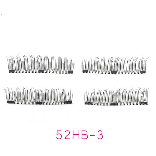 4pcs/pair 3 Magnetic Eyelashes