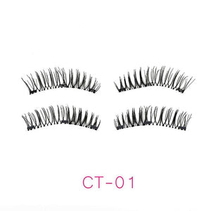 4pcs/pair 3 Magnetic Eyelashes