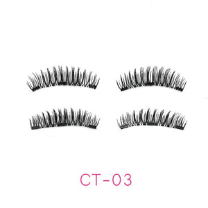 4pcs/pair 3 Magnetic Eyelashes