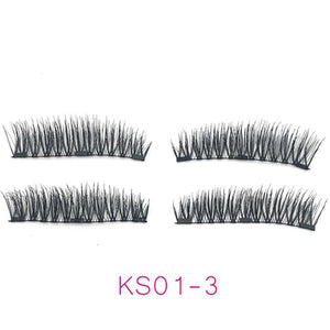 4pcs/pair 3 Magnetic Eyelashes