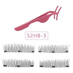 4pcs/pair 3 Magnetic Eyelashes