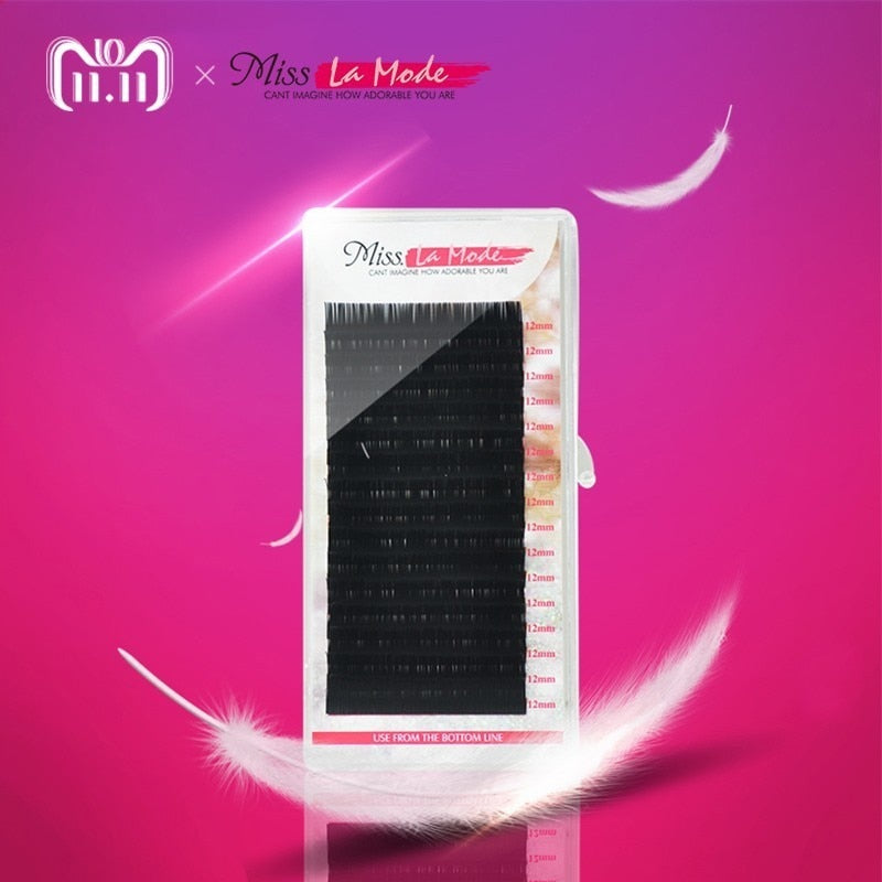 16rows/tray  russian volume eyelash extensions