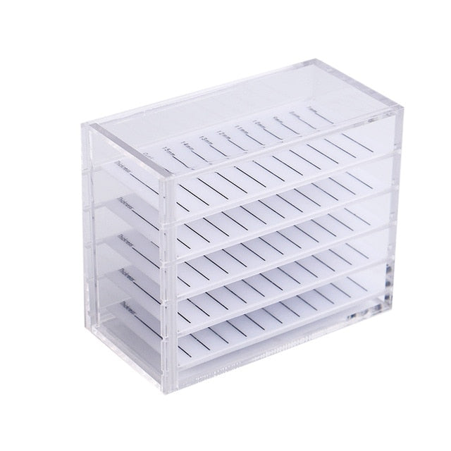 False Eyelashes Storage Box 5 Layers Acrylic Pallet Lash
